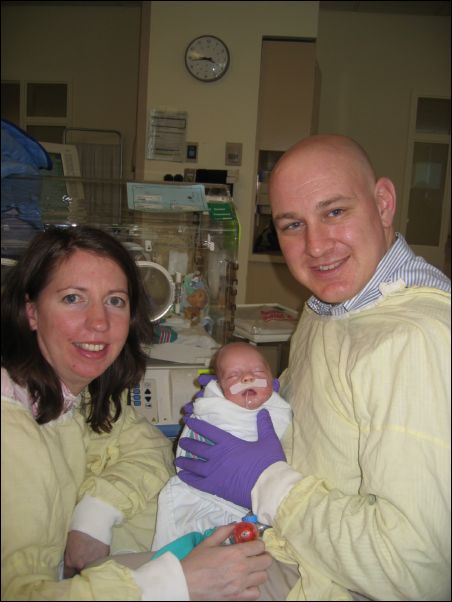 Mommy & Daddy with Sebastian